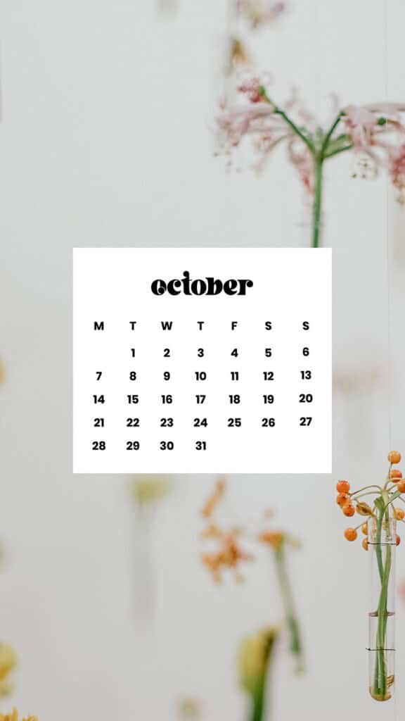 OCTOBER 2024 WALLPAPERS – 60 FREE PHONE &amp; DESKTOP CALENDARS!, Oh So Lovely Blog