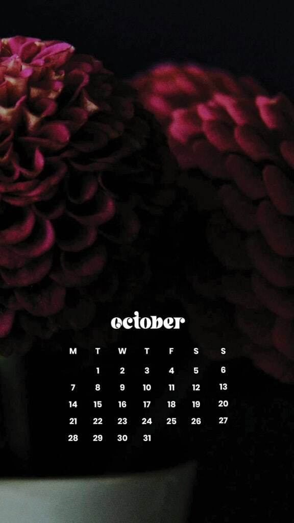 OCTOBER 2024 WALLPAPERS – 60 FREE PHONE &amp; DESKTOP CALENDARS!, Oh So Lovely Blog