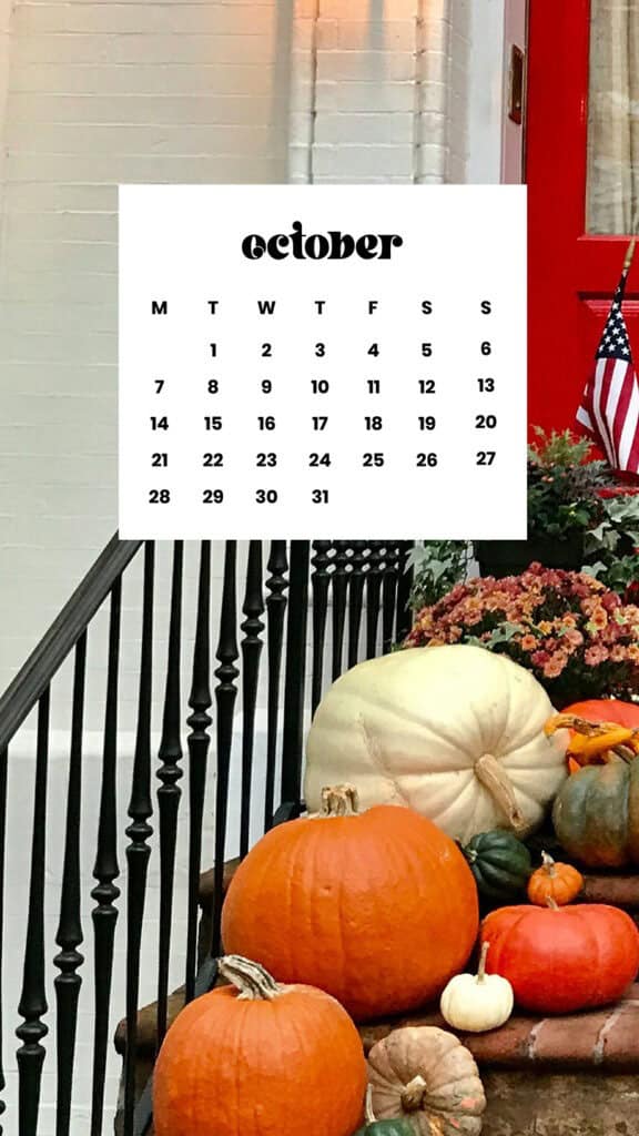 OCTOBER 2024 WALLPAPERS – 60 FREE PHONE &amp; DESKTOP CALENDARS!, Oh So Lovely Blog