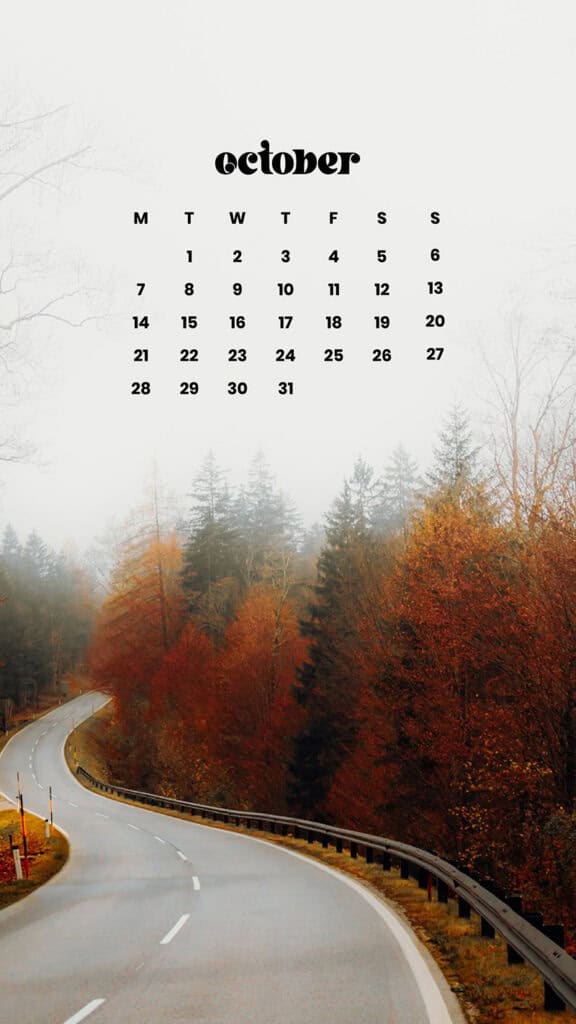OCTOBER 2024 WALLPAPERS – 60 FREE PHONE &amp; DESKTOP CALENDARS!, Oh So Lovely Blog