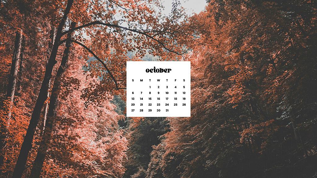 OCTOBER 2024 WALLPAPERS – 60 FREE PHONE &amp; DESKTOP CALENDARS!, Oh So Lovely Blog