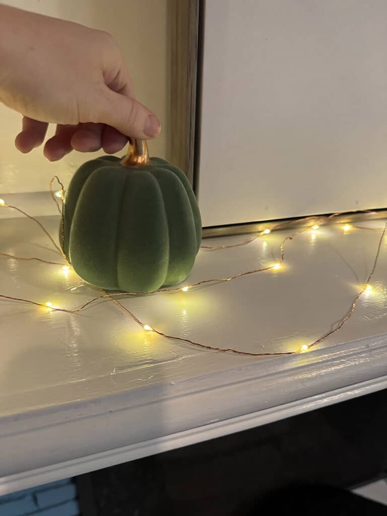 Halloween Fireplace Decor, Oh So Lovely Blog