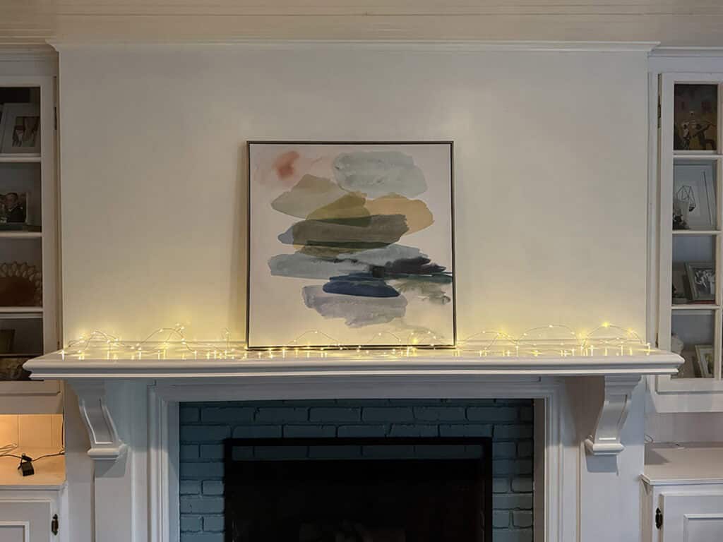 Halloween Fireplace Decor, Oh So Lovely Blog