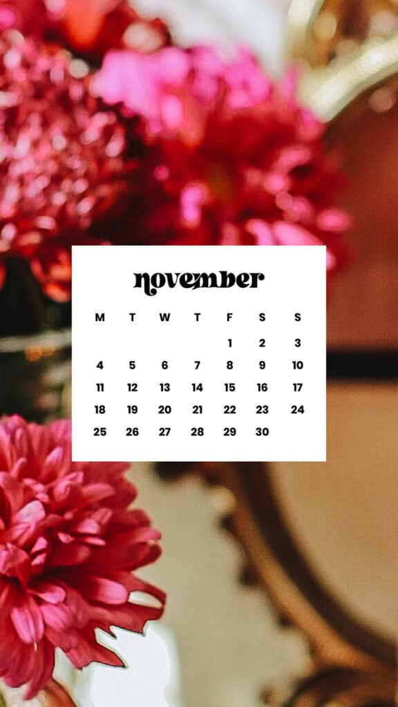 NOVEMBER 2024 WALLPAPERS – 60 FREE PHONE &amp; DESKTOP CALENDARS!, Oh So Lovely Blog