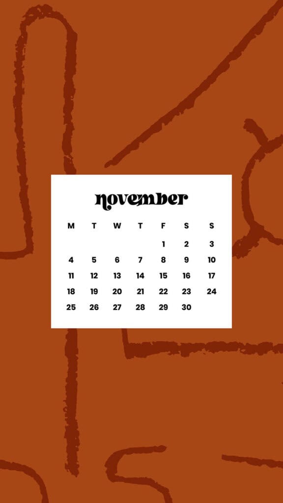 NOVEMBER 2024 WALLPAPERS – 60 FREE PHONE &amp; DESKTOP CALENDARS!, Oh So Lovely Blog