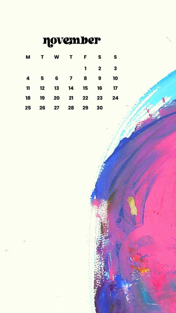 NOVEMBER 2024 WALLPAPERS – 60 FREE PHONE &amp; DESKTOP CALENDARS!, Oh So Lovely Blog