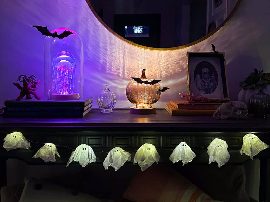 How to make DIY Ghost Lights, Oh So Lovely Blog