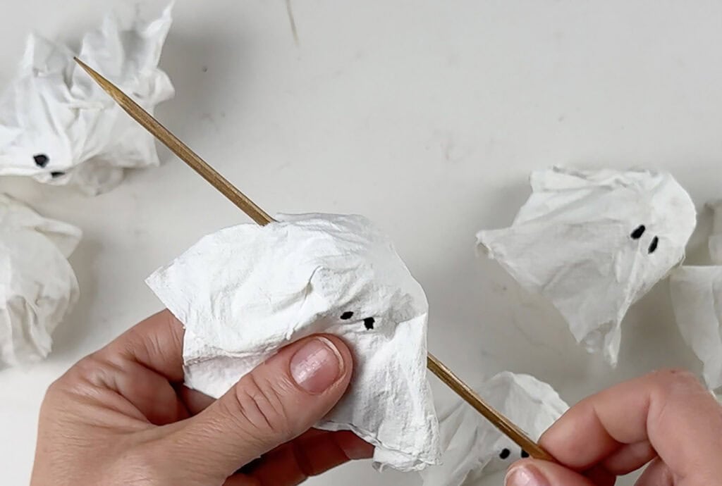 How to make DIY Ghost Lights, Oh So Lovely Blog