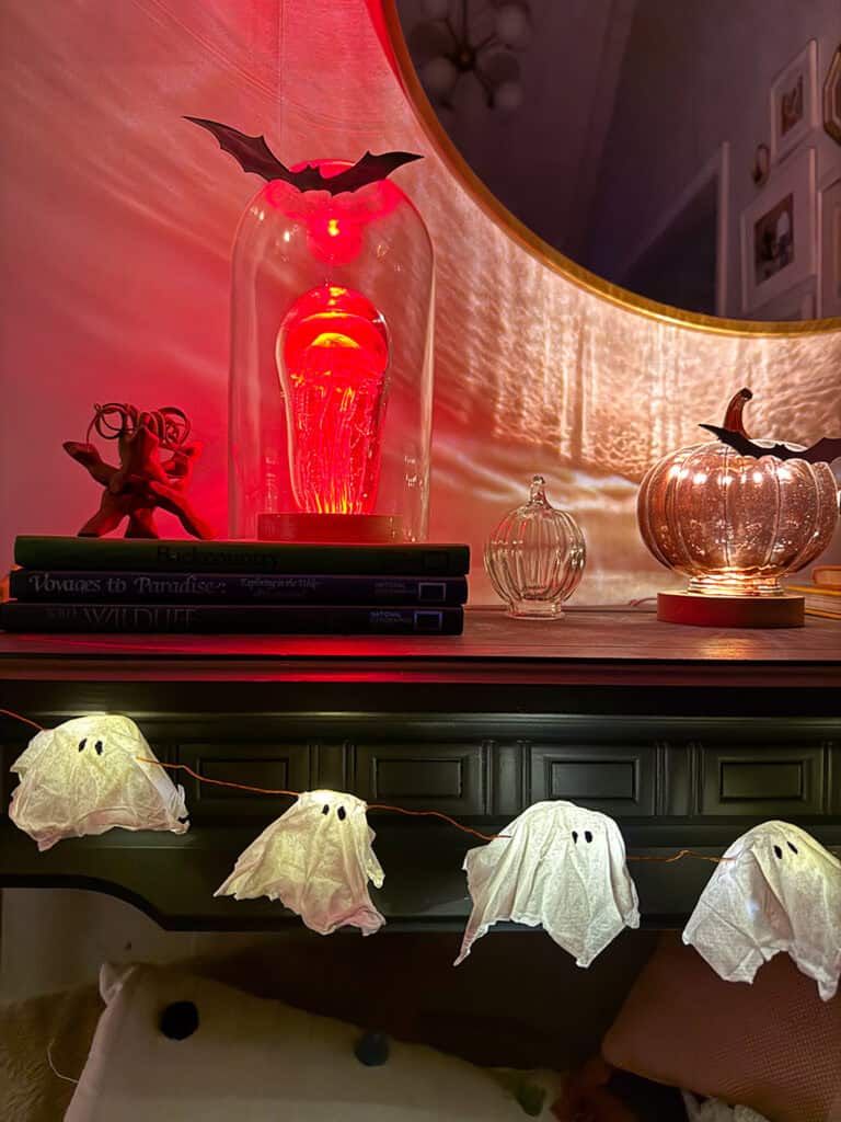 How to make DIY Ghost Lights, Oh So Lovely Blog