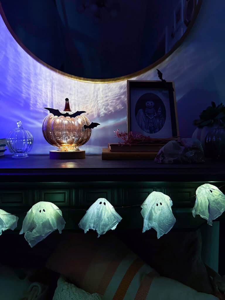 How to make DIY Ghost Lights, Oh So Lovely Blog