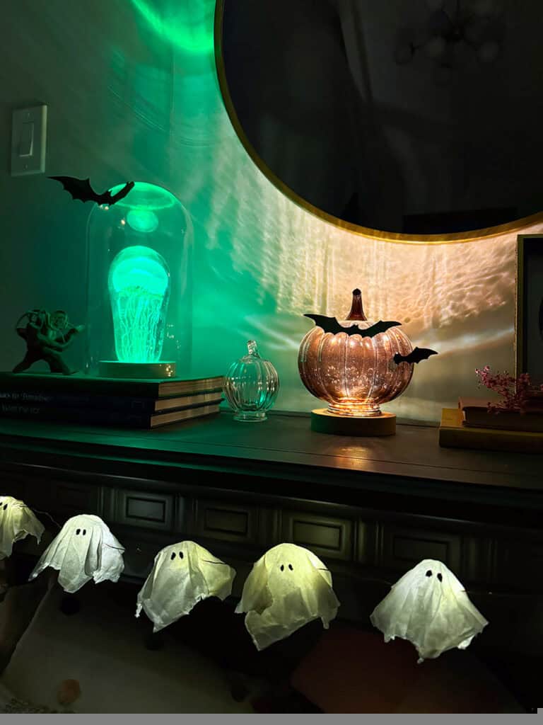 How to make DIY Ghost Lights, Oh So Lovely Blog