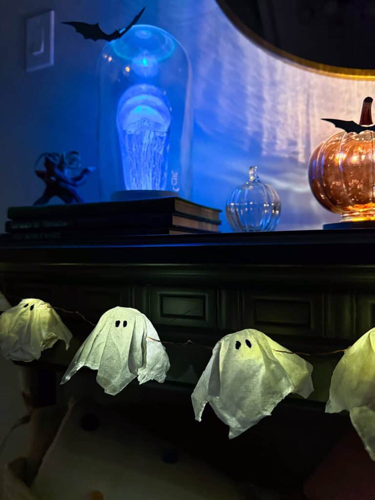 How to make DIY Ghost Lights, Oh So Lovely Blog