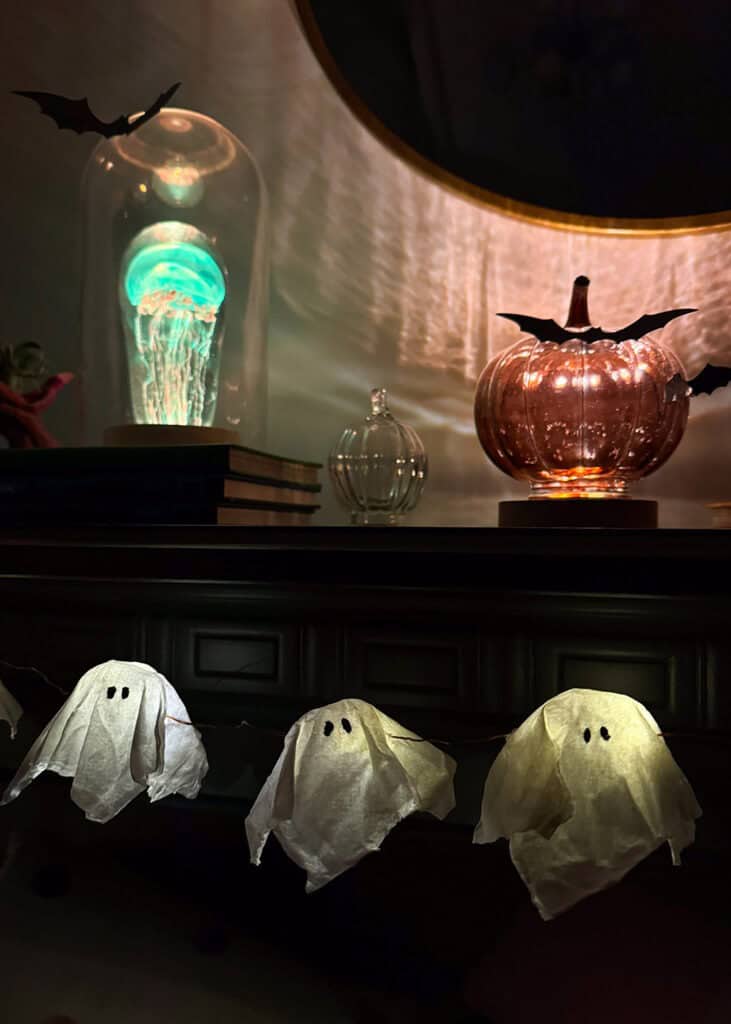 How to make DIY Ghost Lights, Oh So Lovely Blog