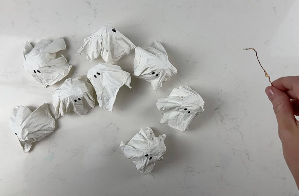 How to make DIY Ghost Lights, Oh So Lovely Blog