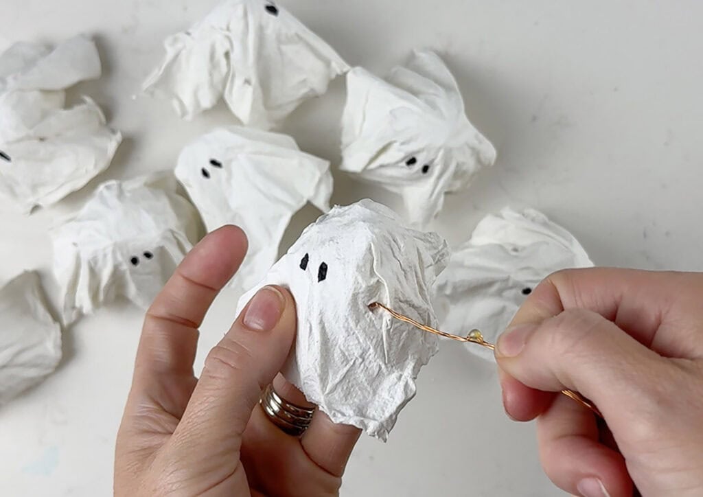 How to make DIY Ghost Lights, Oh So Lovely Blog