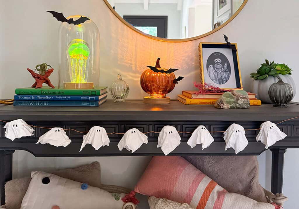 How to make DIY Ghost Lights, Oh So Lovely Blog