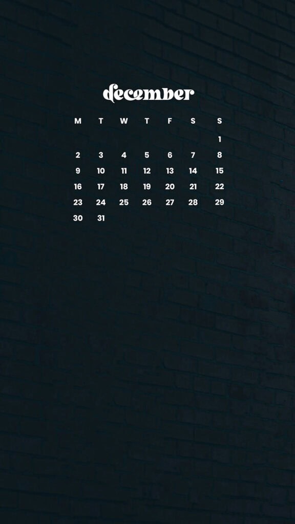 December 2024 Wallpapers – 79 Free Phone &amp; Desktop Calendars (+ Hanukkah &amp; Kwanzaa Options), Oh So Lovely Blog