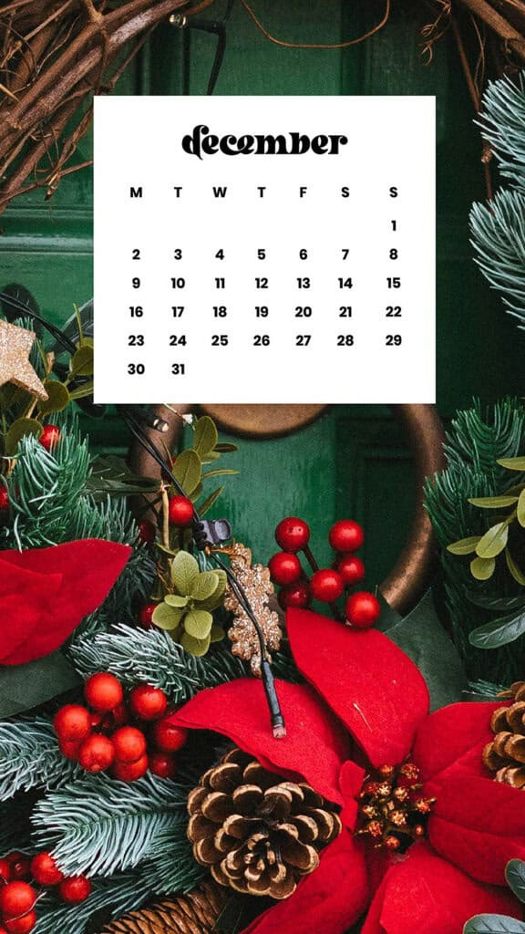 December 2024 Wallpapers – 79 Free Phone &amp; Desktop Calendars (+ Hanukkah &amp; Kwanzaa Options), Oh So Lovely Blog