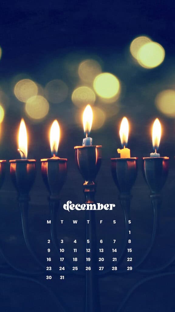 December 2024 Wallpapers – 79 Free Phone &amp; Desktop Calendars (+ Hanukkah &amp; Kwanzaa Options), Oh So Lovely Blog