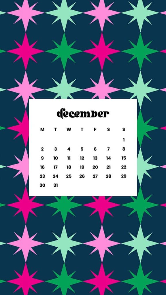 December 2024 Wallpapers – 79 Free Phone &amp; Desktop Calendars (+ Hanukkah &amp; Kwanzaa Options), Oh So Lovely Blog