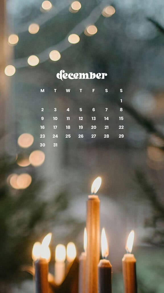 December 2024 Wallpapers – 79 Free Phone &amp; Desktop Calendars (+ Hanukkah &amp; Kwanzaa Options), Oh So Lovely Blog
