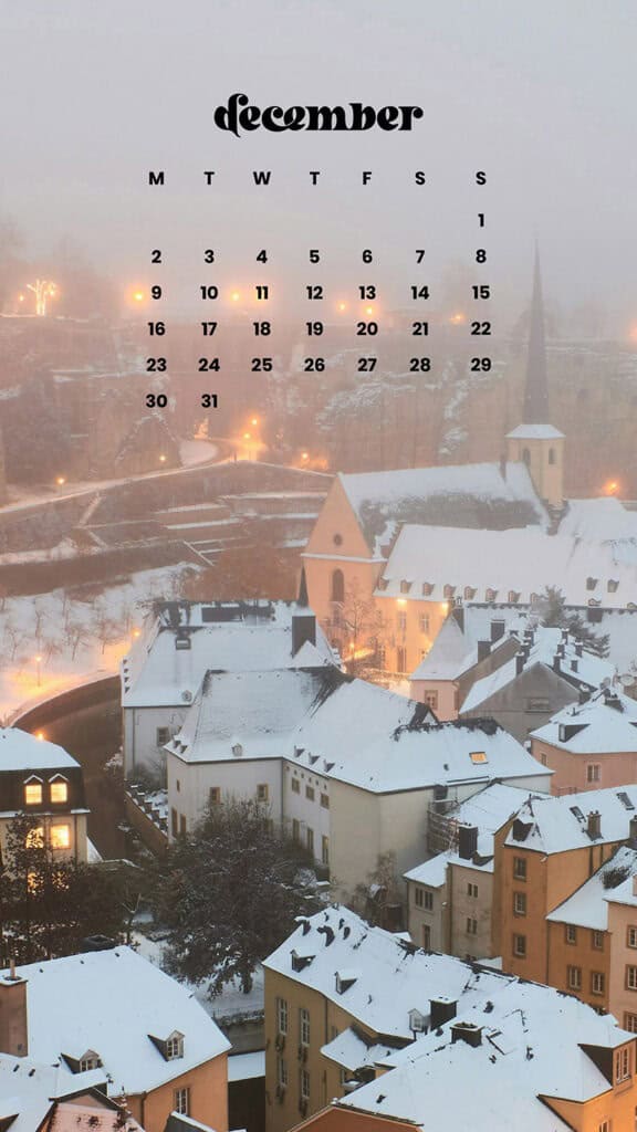 December 2024 Wallpapers – 79 Free Phone &amp; Desktop Calendars (+ Hanukkah &amp; Kwanzaa Options), Oh So Lovely Blog
