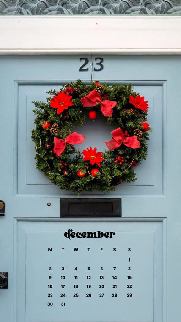 December 2024 Wallpapers – 79 Free Phone &amp; Desktop Calendars (+ Hanukkah &amp; Kwanzaa Options), Oh So Lovely Blog