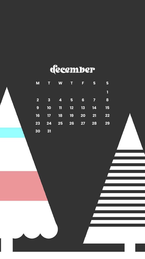 December 2024 Wallpapers – 79 Free Phone &amp; Desktop Calendars (+ Hanukkah &amp; Kwanzaa Options), Oh So Lovely Blog