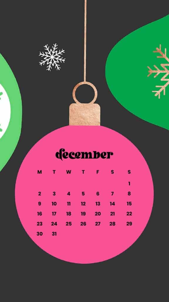 December 2024 Wallpapers – 79 Free Phone &amp; Desktop Calendars (+ Hanukkah &amp; Kwanzaa Options), Oh So Lovely Blog