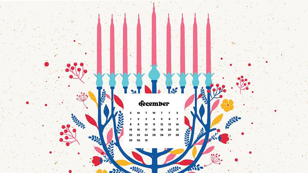 December 2024 Wallpapers – 79 Free Phone &amp; Desktop Calendars (+ Hanukkah &amp; Kwanzaa Options), Oh So Lovely Blog