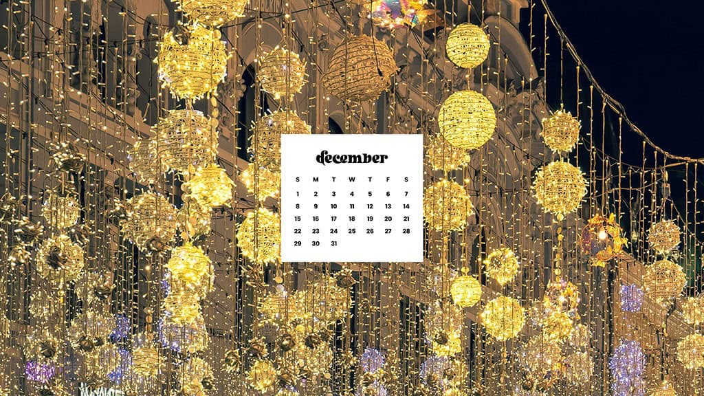 December 2024 Wallpapers – 79 Free Phone &amp; Desktop Calendars (+ Hanukkah &amp; Kwanzaa Options), Oh So Lovely Blog