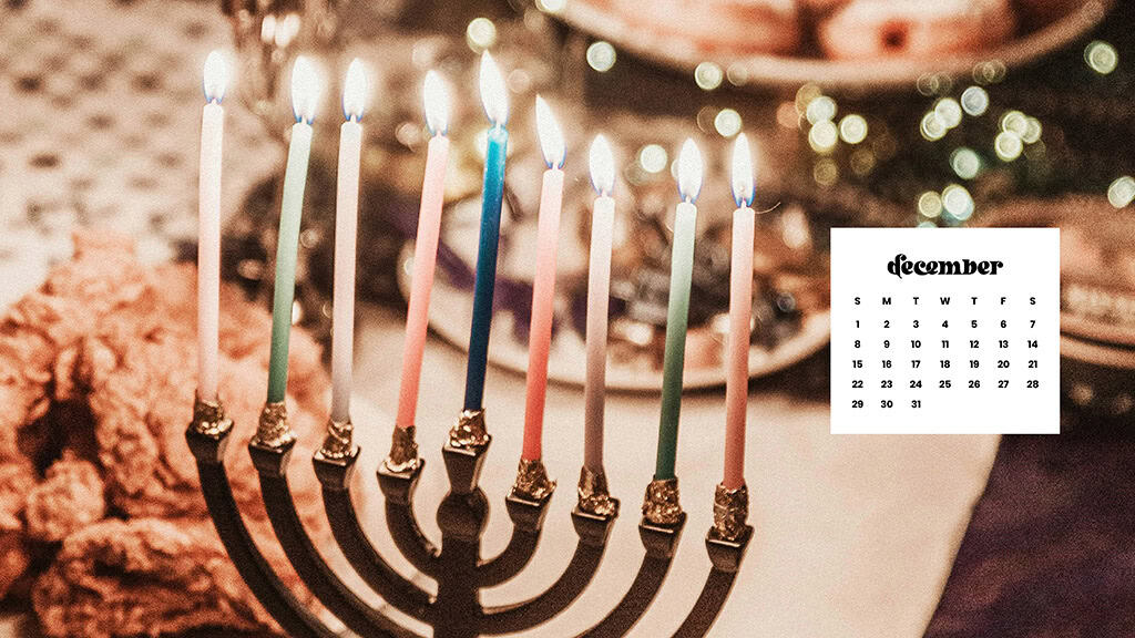 December 2024 Wallpapers – 79 Free Phone &amp; Desktop Calendars (+ Hanukkah &amp; Kwanzaa Options), Oh So Lovely Blog