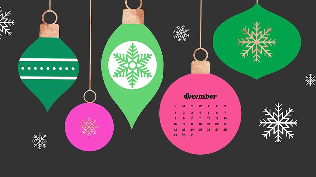 December 2024 Wallpapers – 79 Free Phone &amp; Desktop Calendars (+ Hanukkah &amp; Kwanzaa Options), Oh So Lovely Blog