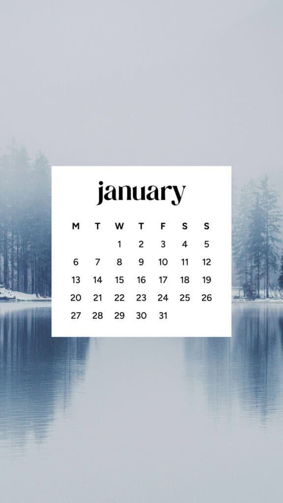 January 2025 – 55 Free Phone &amp; Desktop Calendars!, Oh So Lovely Blog