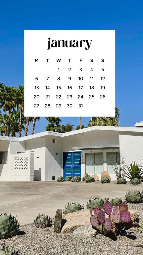 January 2025 – 55 Free Phone &amp; Desktop Calendars!, Oh So Lovely Blog