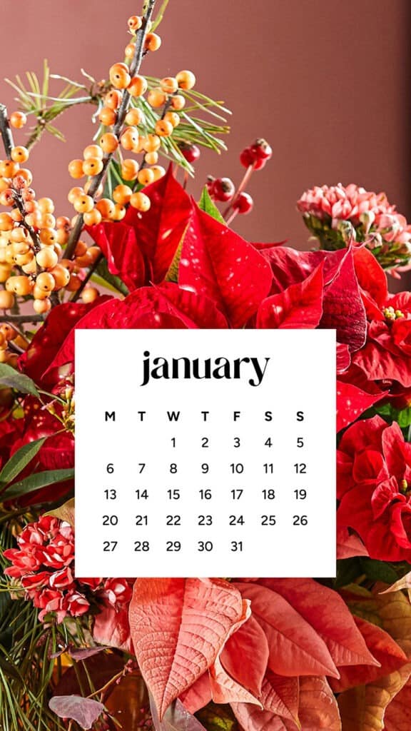 January 2025 – 55 Free Phone &amp; Desktop Calendars!, Oh So Lovely Blog