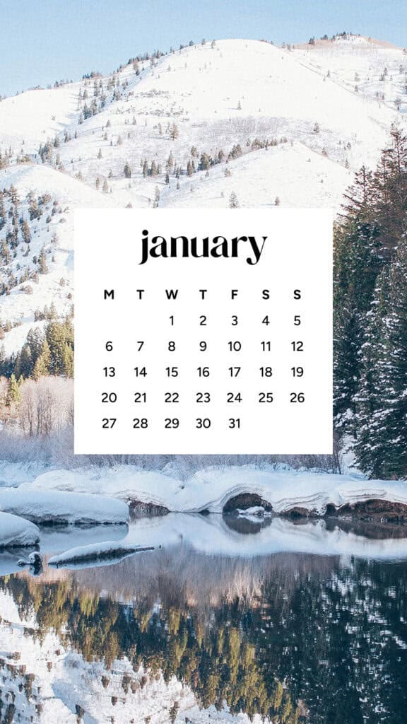 January 2025 – 55 Free Phone &amp; Desktop Calendars!, Oh So Lovely Blog
