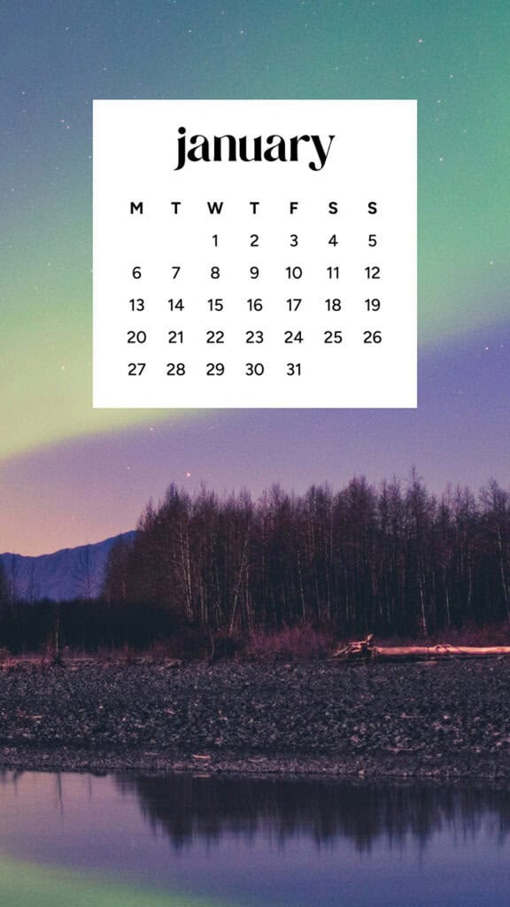 January 2025 – 55 Free Phone &amp; Desktop Calendars!, Oh So Lovely Blog