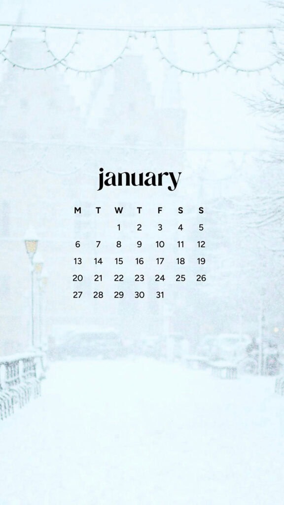 January 2025 – 55 Free Phone &amp; Desktop Calendars!, Oh So Lovely Blog