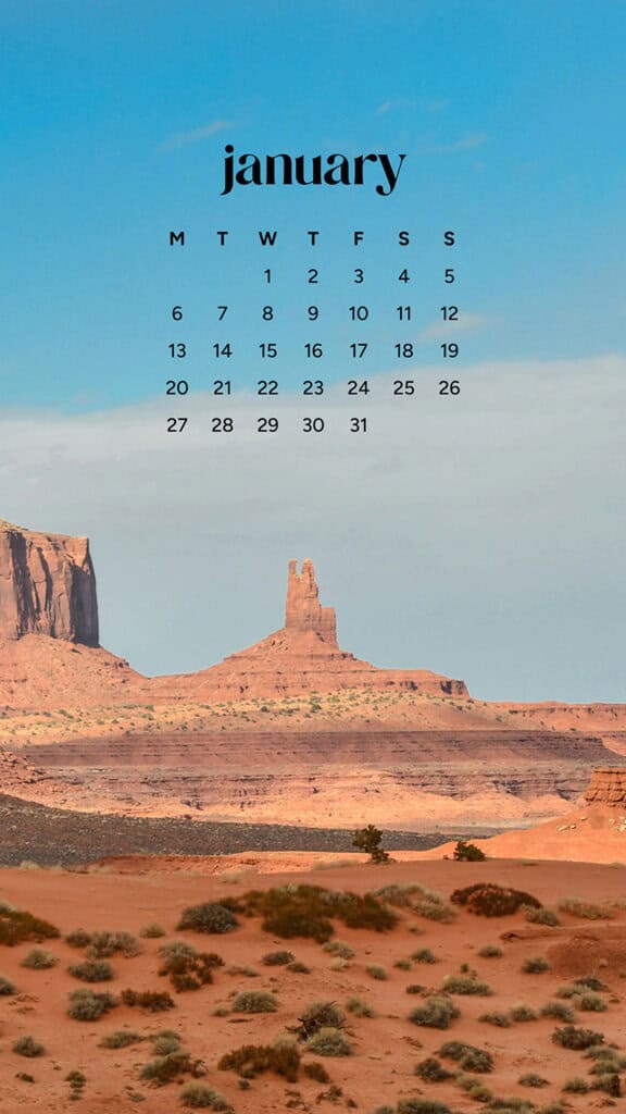 January 2025 – 55 Free Phone &amp; Desktop Calendars!, Oh So Lovely Blog