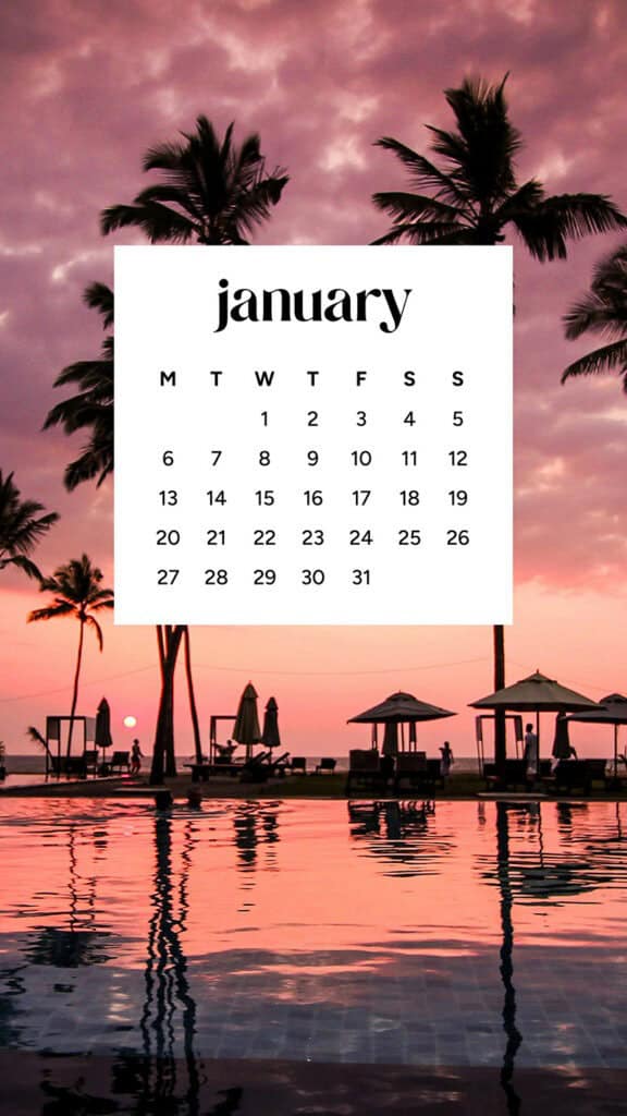 January 2025 – 55 Free Phone &amp; Desktop Calendars!, Oh So Lovely Blog