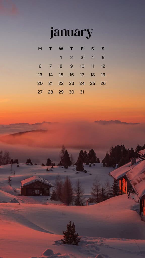 January 2025 – 55 Free Phone &amp; Desktop Calendars!, Oh So Lovely Blog