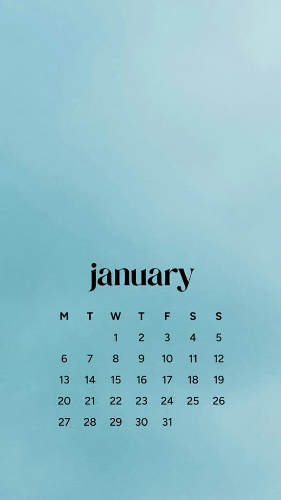 January 2025 – 55 Free Phone &amp; Desktop Calendars!, Oh So Lovely Blog