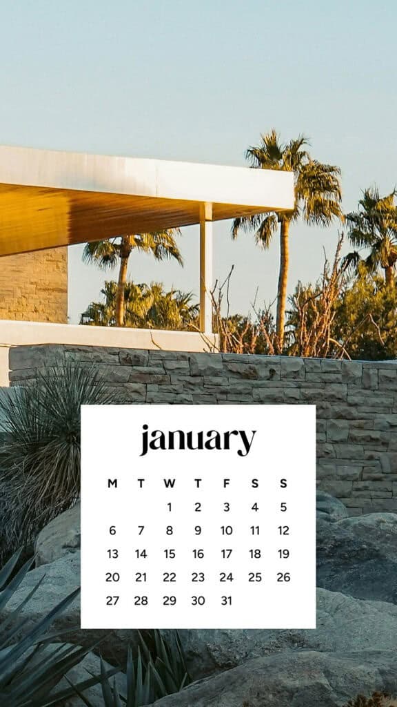January 2025 – 55 Free Phone &amp; Desktop Calendars!, Oh So Lovely Blog