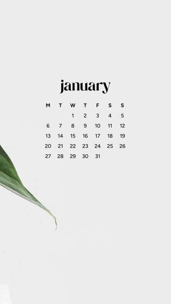 January 2025 – 55 Free Phone &amp; Desktop Calendars!, Oh So Lovely Blog