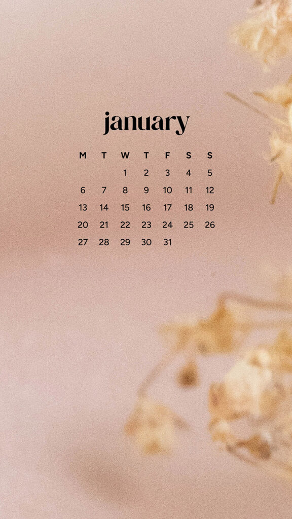 January 2025 – 55 Free Phone &amp; Desktop Calendars!, Oh So Lovely Blog