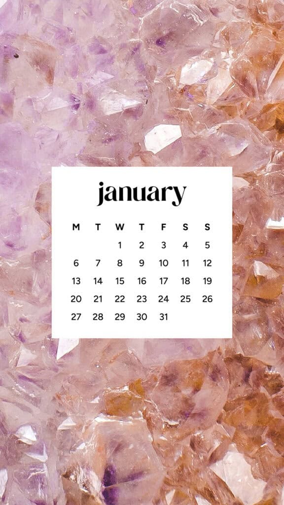 January 2025 – 55 Free Phone &amp; Desktop Calendars!, Oh So Lovely Blog