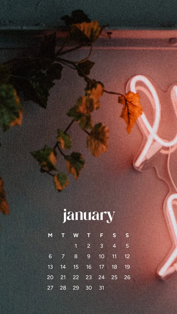 January 2025 – 55 Free Phone &amp; Desktop Calendars!, Oh So Lovely Blog