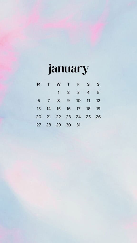 January 2025 – 55 Free Phone &amp; Desktop Calendars!, Oh So Lovely Blog