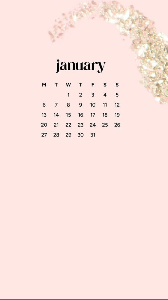 January 2025 – 55 Free Phone &amp; Desktop Calendars!, Oh So Lovely Blog